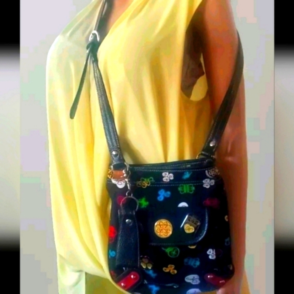 Kathy Van Zeeland Multi Colored Crossbody Handbag